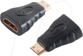 SHVP BS77411 - Adapter HDMI-A Buchse < HDMI-C-Stecker 1080p, vergoldet