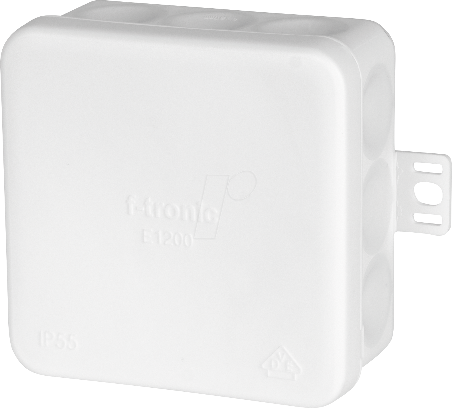 EL E1200 WS - FR Abzweigkasten E1200ws, 80x80x37mm, IP55, mit Durchstoßmembran