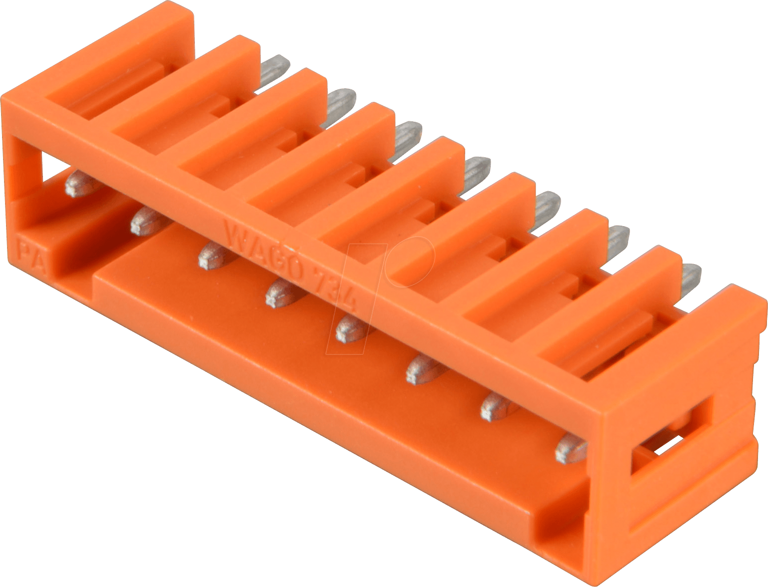 WAGO 734-238 - Print-Stiftleiste, Mini, RM 3,81, gerade, 8-polig