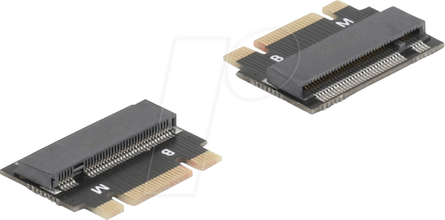 DELOCK 64342 - Adapter M.2 Key B+M Stecker > M.2 Key M Slot