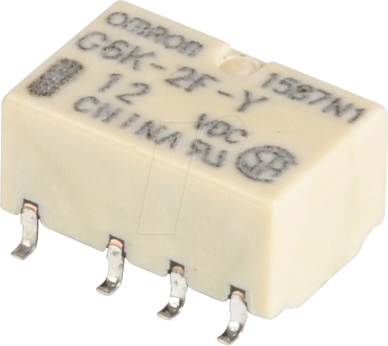 G6K-2F-Y 12V - Subminiaturrelais, SMD, 2x UM, 125VAC/60V 1A