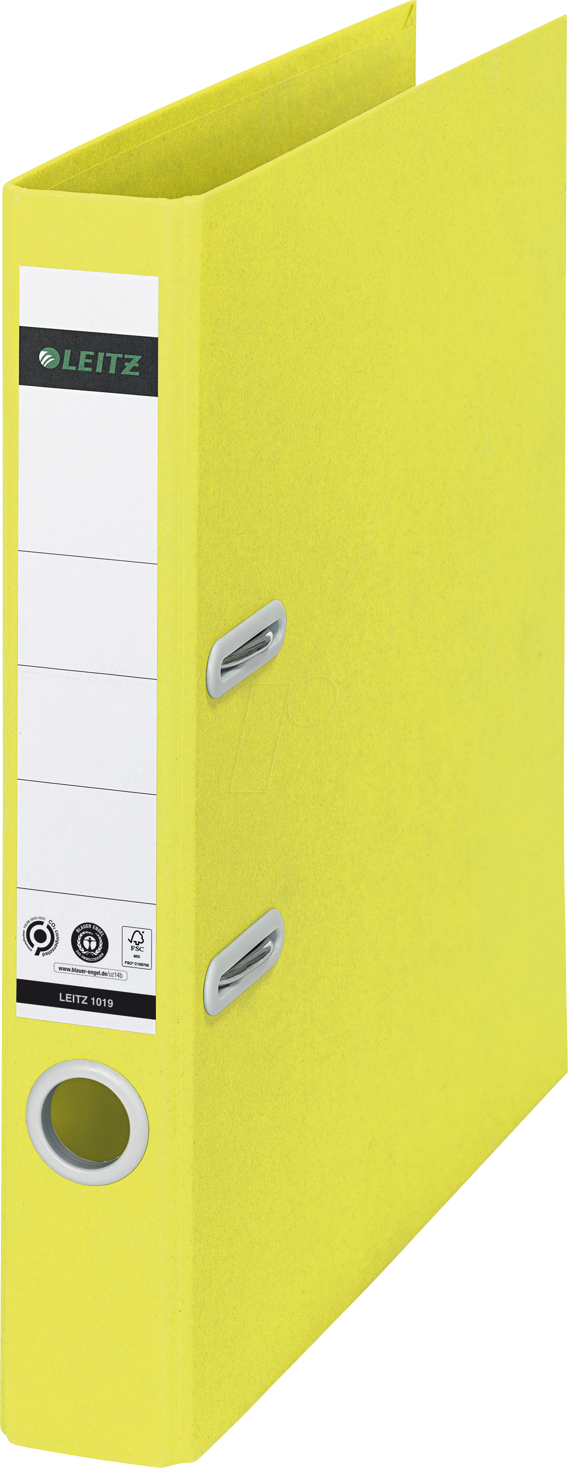 LEITZ 10190015 - Qualitäts-Ordner 180°, Recycle, gelb, 50 mm
