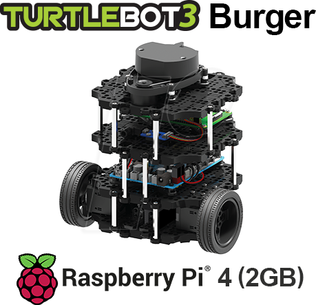 TB3 BURGER 4 2GB - Robotis TurtleBot3 Burger, Raspberry Pi 4, 2GB