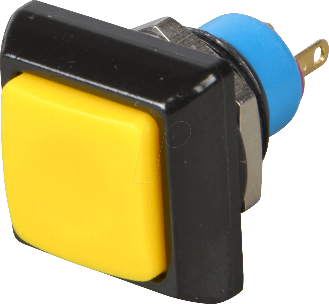 IP C3S GE - Drucktaster eckig, Ø13,6mm, 0,2A-250VAC ge