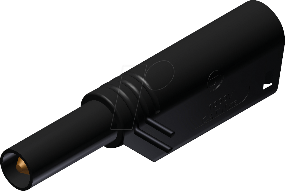 LAS S WS SW - Sicherheits-Turmstecker, 1000 V CAT II, schwarz