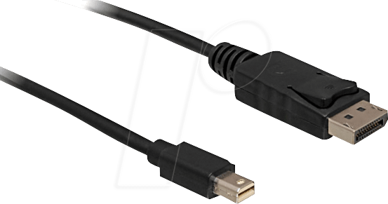 DELOCK 82699 - DisplayPort Kabel, DP mini Stecker auf DP Stecker, 3 m, schwarz