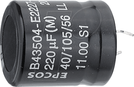 Thumbnail - EPCO B43504-A910 - Becher-Elko, radial, 100 µF, 400 V, 105°C, 20%
