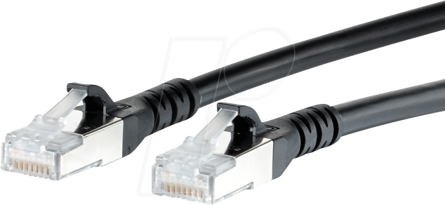 Thumbnail - BTR 130845A000-E - Patchkabel RJ45 Cat.6A S/FTP 10 m schwarz