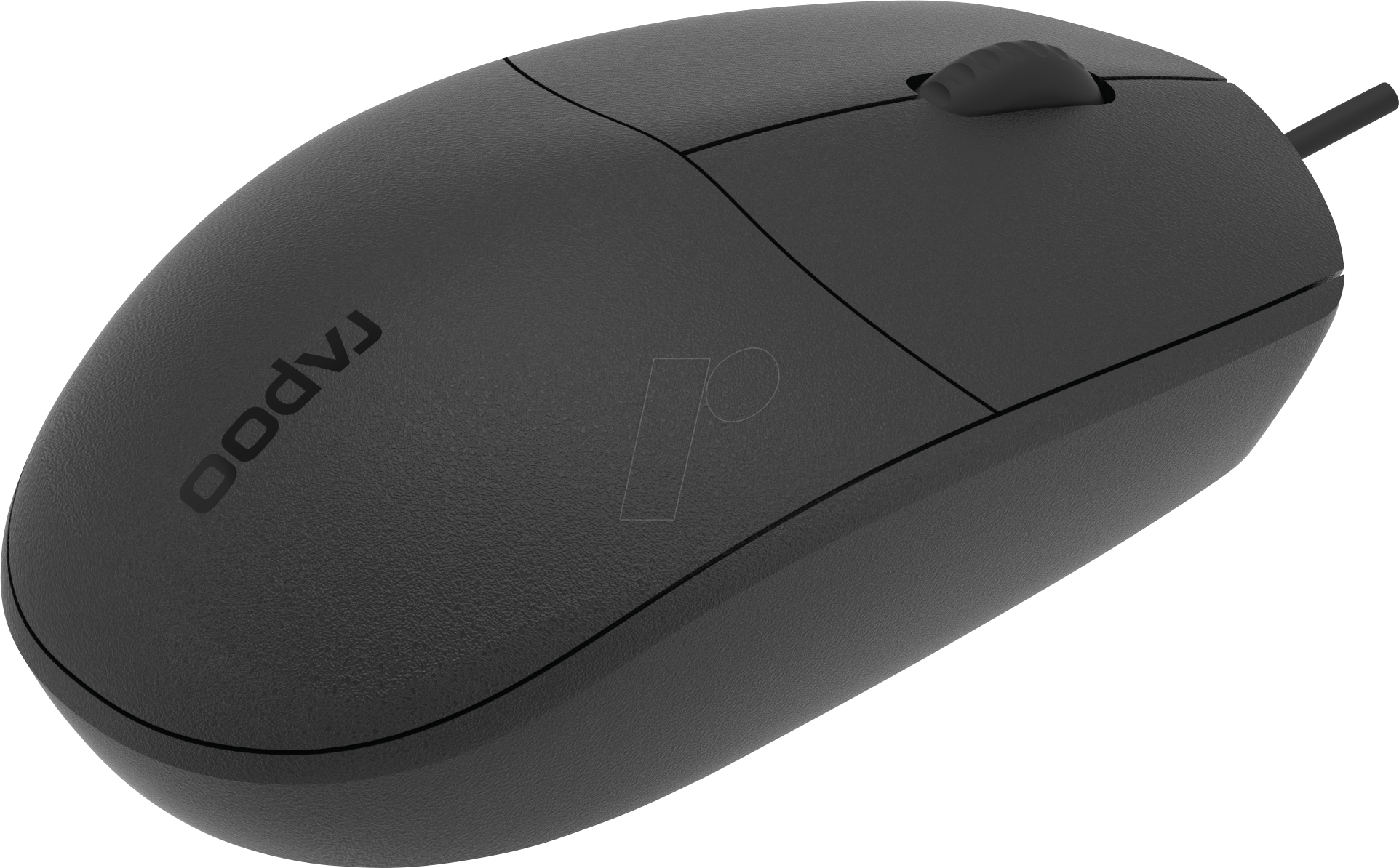 RAPOO N100 SW - Maus (Mouse), Kabel, USB, schwarz