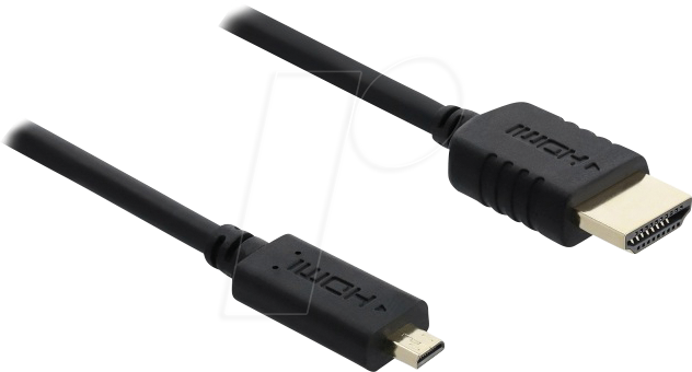 DELOCK 81692 - High Speed HDMI Stecker zu Micro HDMI Stecker, 8K 60 Hz, 3 m