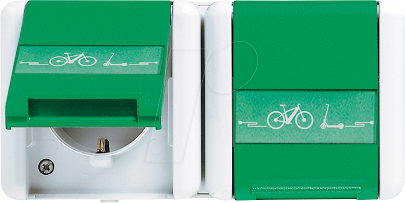 JG 8220 GN NAWEB - E-Bike-Steckdose, 2-fach