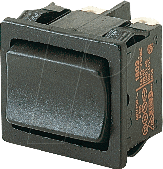 WIPPE 1809.1102 - Wippschalter, 2x UM, schwarz