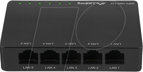LBG DSP2100512V - Switch, 5-Port, Gigabit Ethernet, PoE