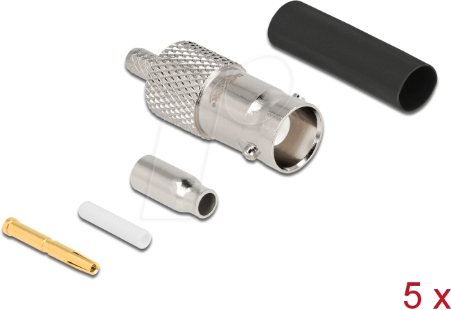 DELOCK 90014 - BNC Buchse zum Crimpen RG-174 / RG-316