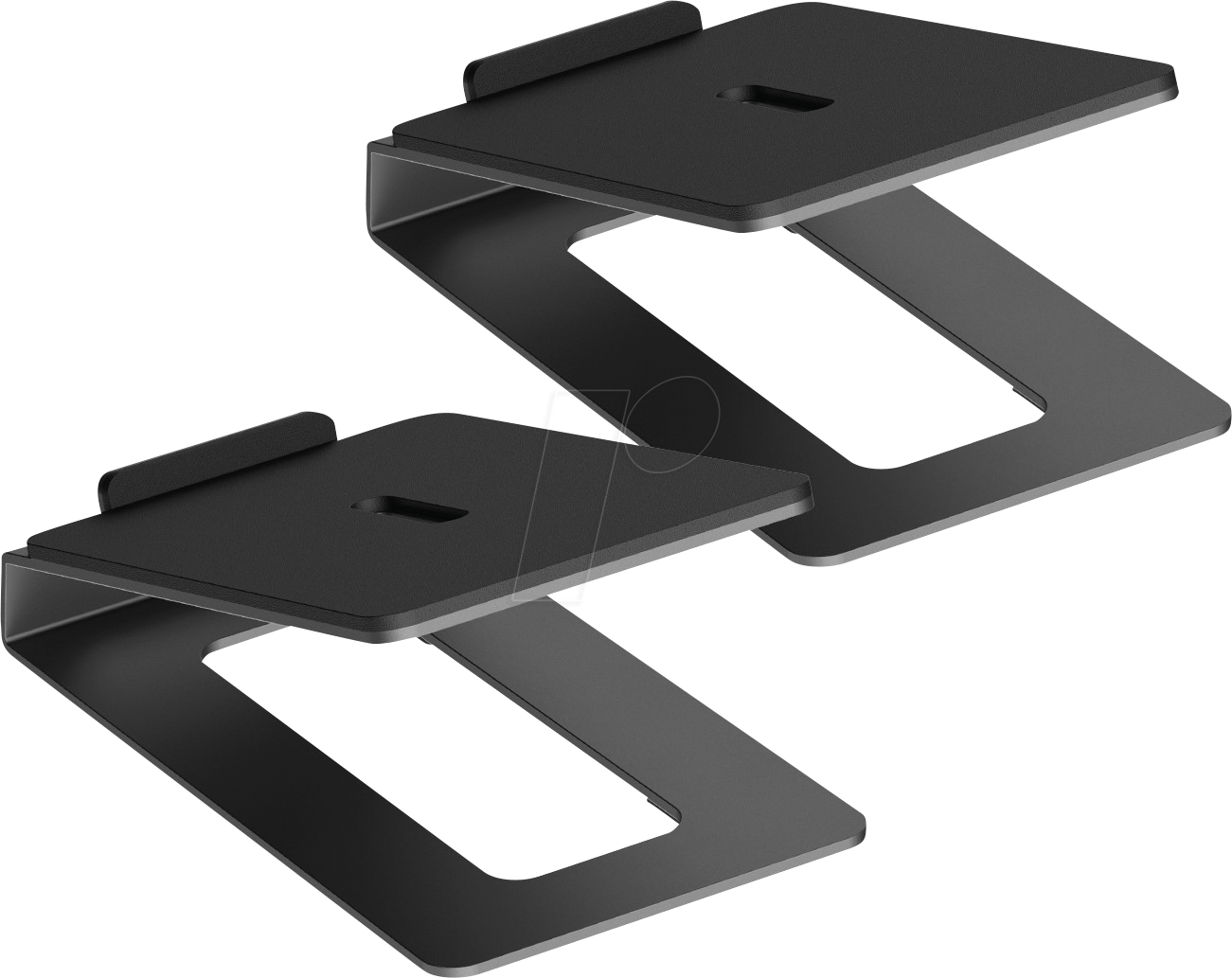 MYW HS33-1L - Lautsprecher Tischständer, 150 x 99 mm, 2er Set