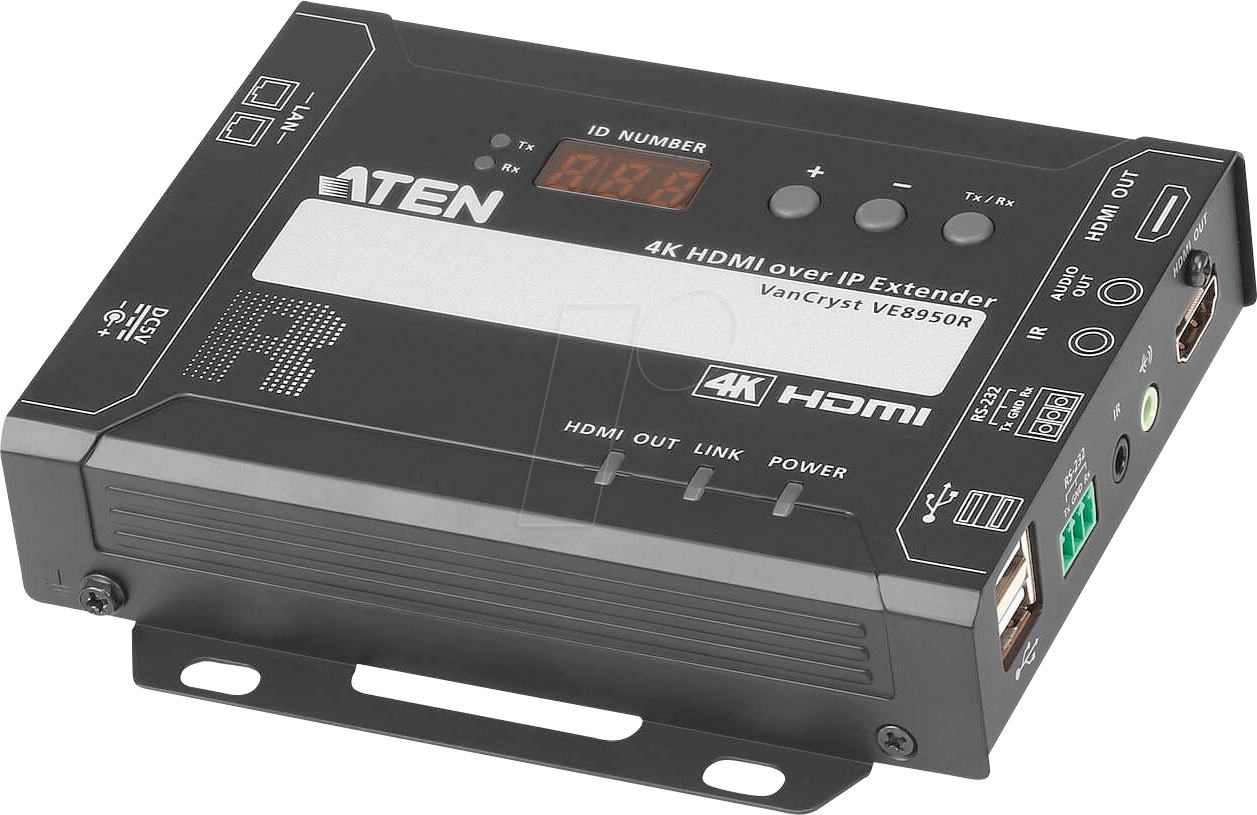ATEN VE8950R - AV Over IP Empfänger, HDMI, Audio, RS-232, USB
