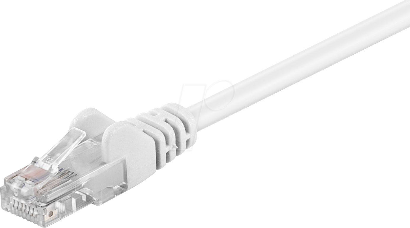 Thumbnail - PATCH-C5U 7,5 WS - 7,5 m Cat.5e U/UTP-Netzwerkkabel, weiß, RJ45
