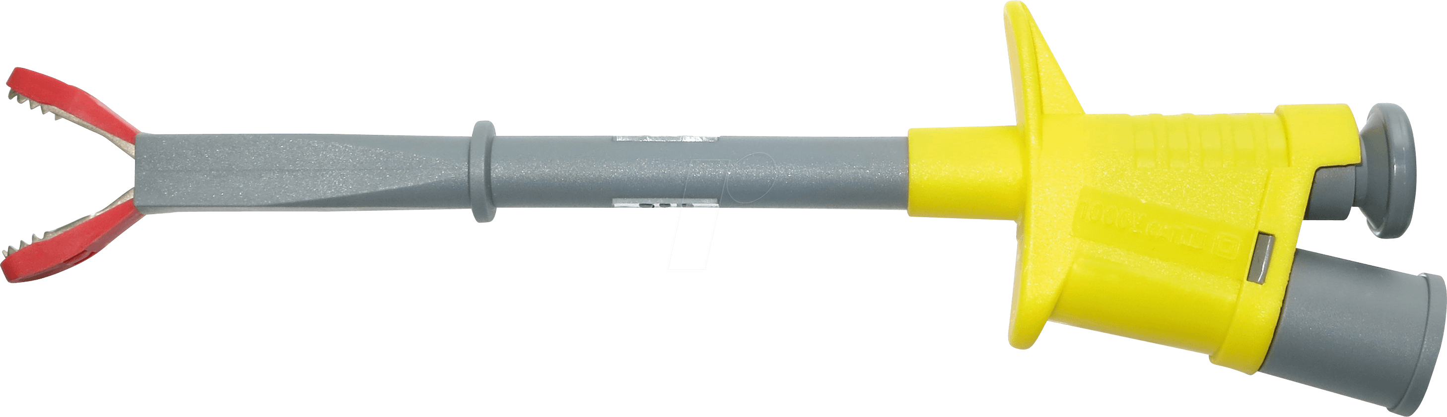 KH 6009-PROB GE - Krokodilklemmen, 15 mm, 6 A, gelb, starr