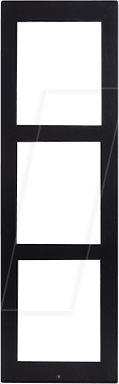 2N 9155023B - Frontblende für 2N Aufputzrahmen, schwarz, 3-fach