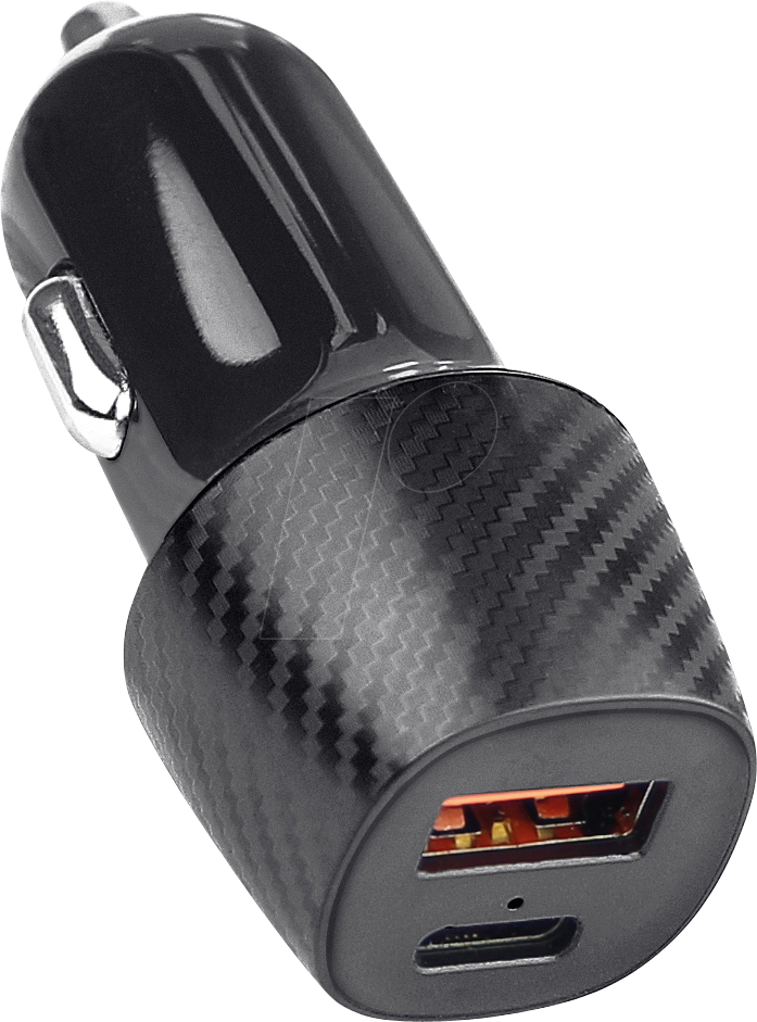 Thumbnail - FONTASTIC 263309 - KFZ-Ladegerät, 20 W, 1x USB-A, 1x USB-C (PD)