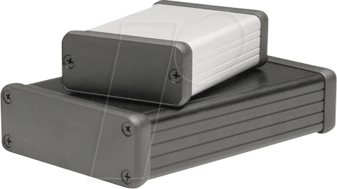 1455L1202 - Profilgehäuse, 1455 L, 120 x 103 x 31 mm, silber