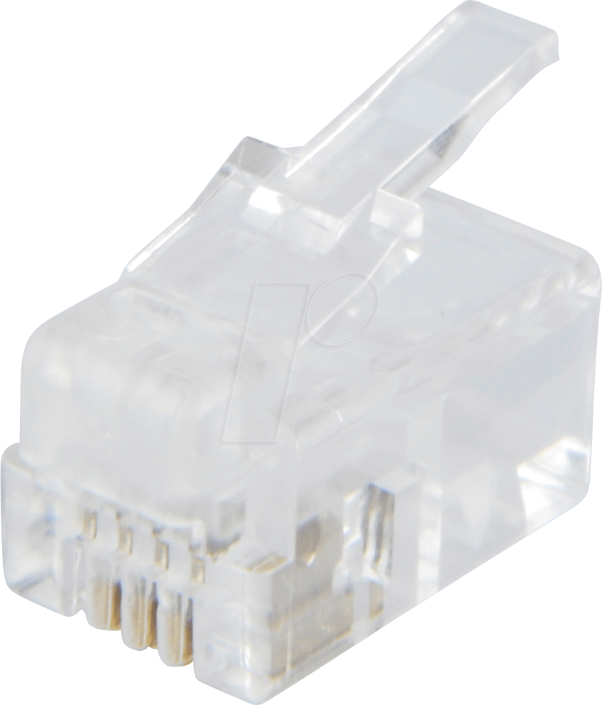 Thumbnail - MP 4-4 - Modular Stecker RJ10, Kontakte 4, bestückt 4