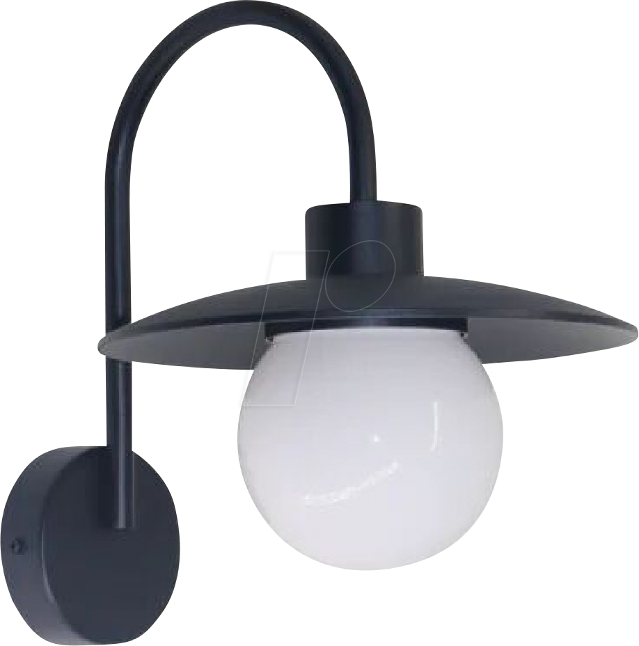 LX-700202 - Wandleuchte, Innen/Außen, schwarz, E27 Fassung, IP54, ALU