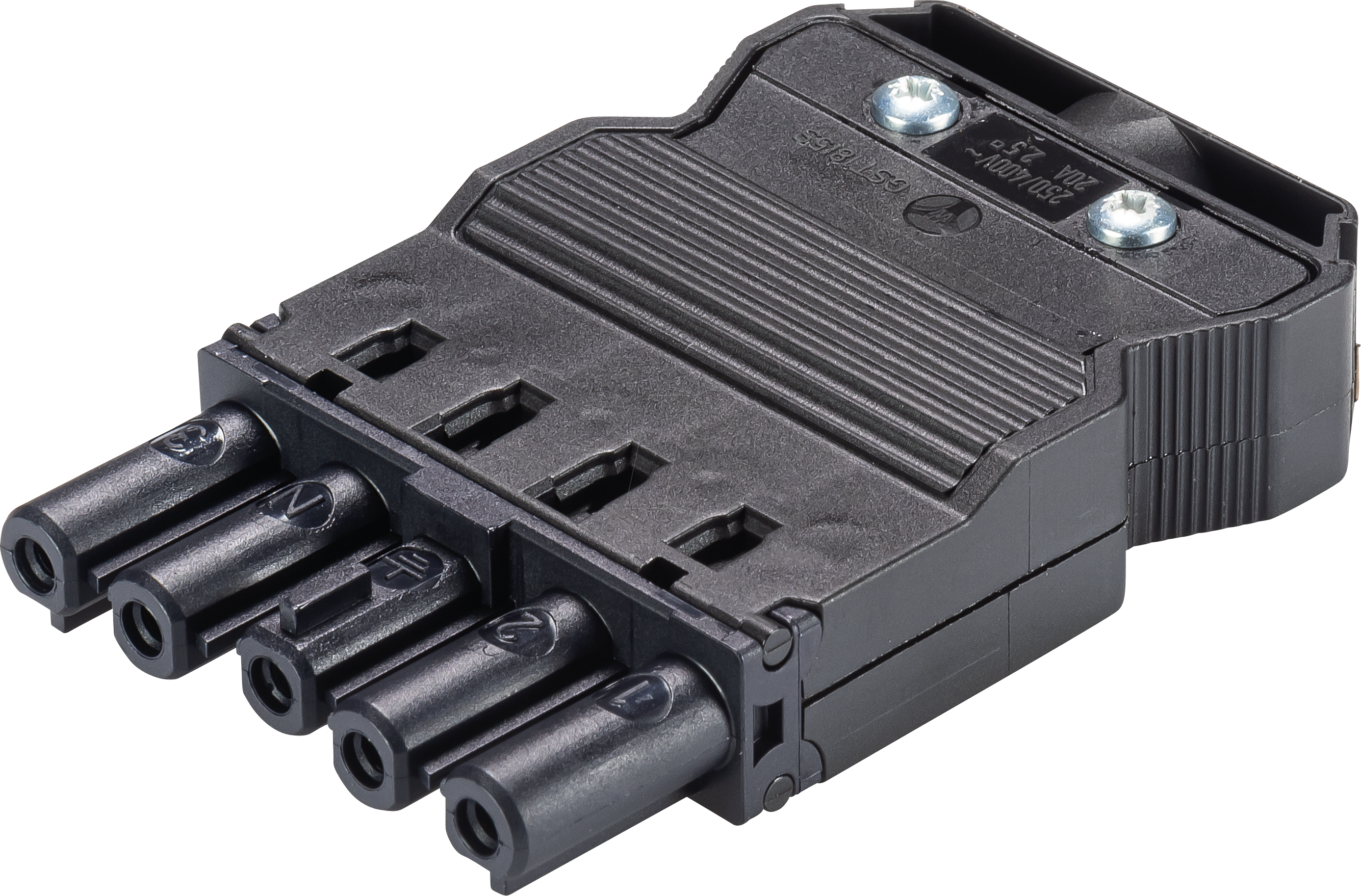 GST 18-5SB1 Z-SW - Buchse - 5-polig, schwarz, Schraubanschluss