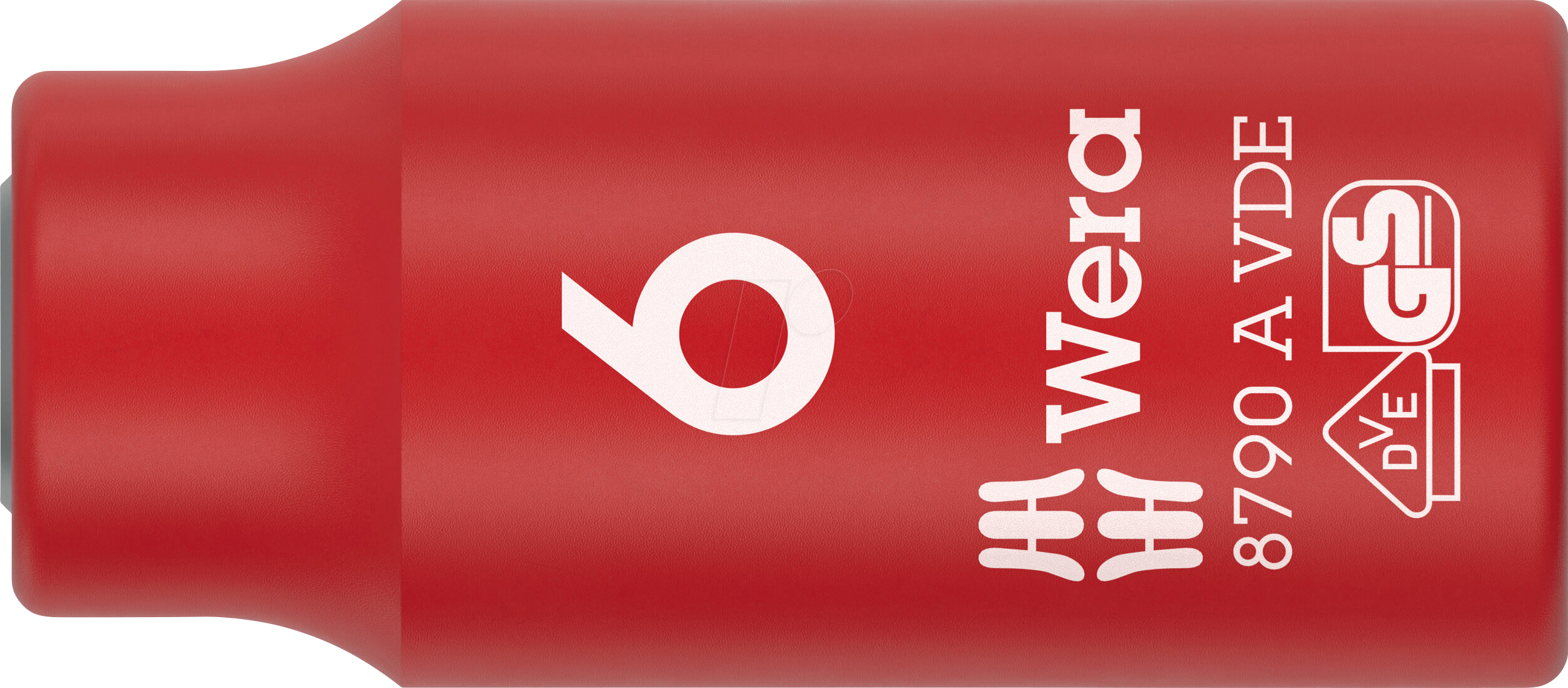 WERA 05005933001 - VDE-isolierter Steckschlüsseleinsatz, 1/4''-Antrieb 6.0x41.0