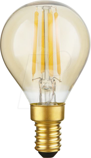 Thumbnail - SCHI LX023830305 - LED-Lampe E14, 3 W, 230 lm, 2200 K, Gold, Filament, dimmbar