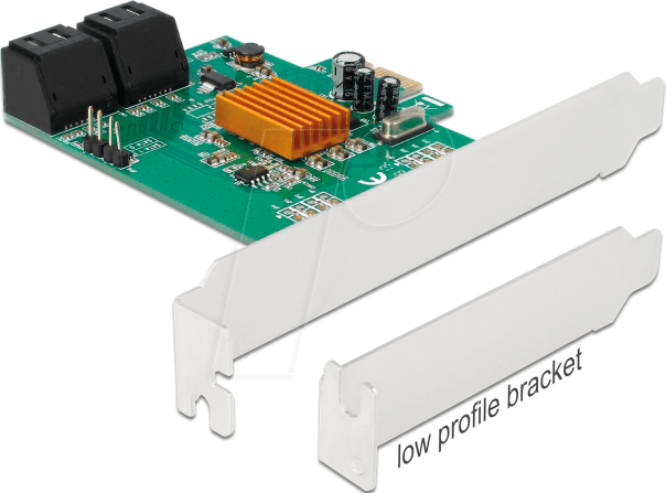 DELOCK 90382 - Konverter PCIe x1 > 4x SATA