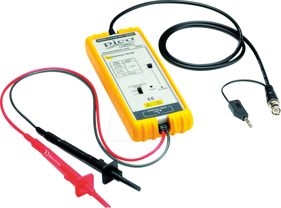 PS TA041 - Differentialtastkopf, 25 MHz, aktiv, 1:10 / 1:100