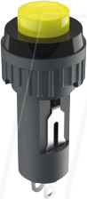 RAFI 107.404 - Drucktaster 0,1 A, 24 V AC, 1x (Ein), Ø 11 / 9,1 mm, gelb