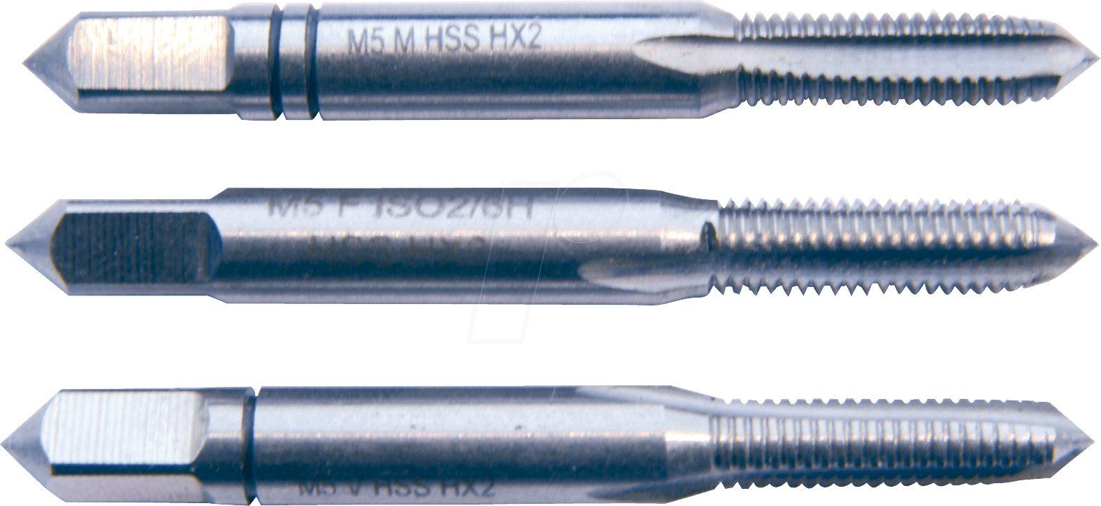 GB M6 - Handgewindebohrer, M6, 3 -teilig