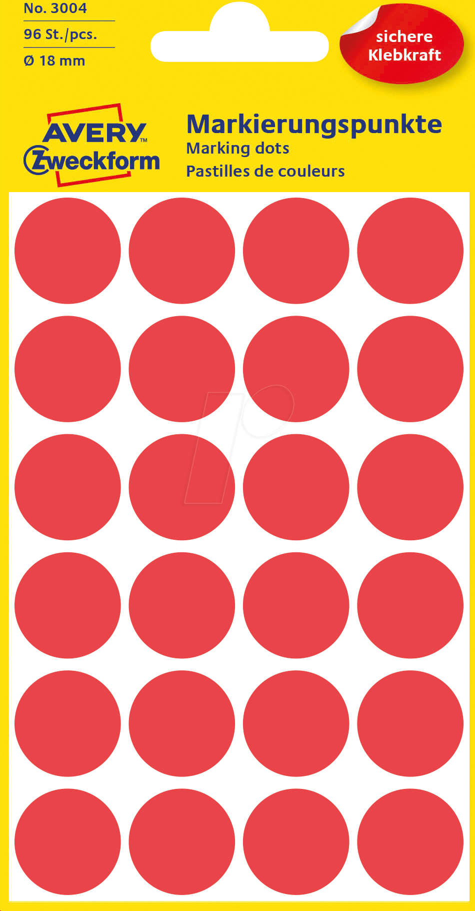 AVZ 3004 - Markierungspunkte 18mm rot