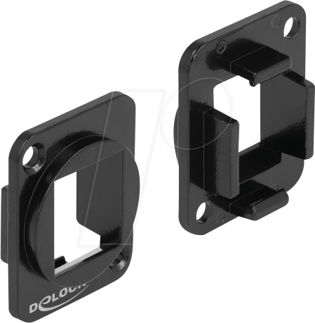 DELOCK 86745 - Keystone Halterung 1 Port für D-Typ Metall
