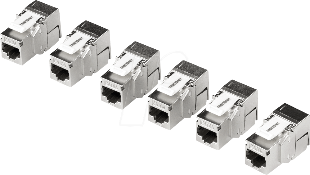 Thumbnail - TRN TC-K06C6A - Keystone Modul RJ45 Buchse > LSA Cat.6a, 6 Stück