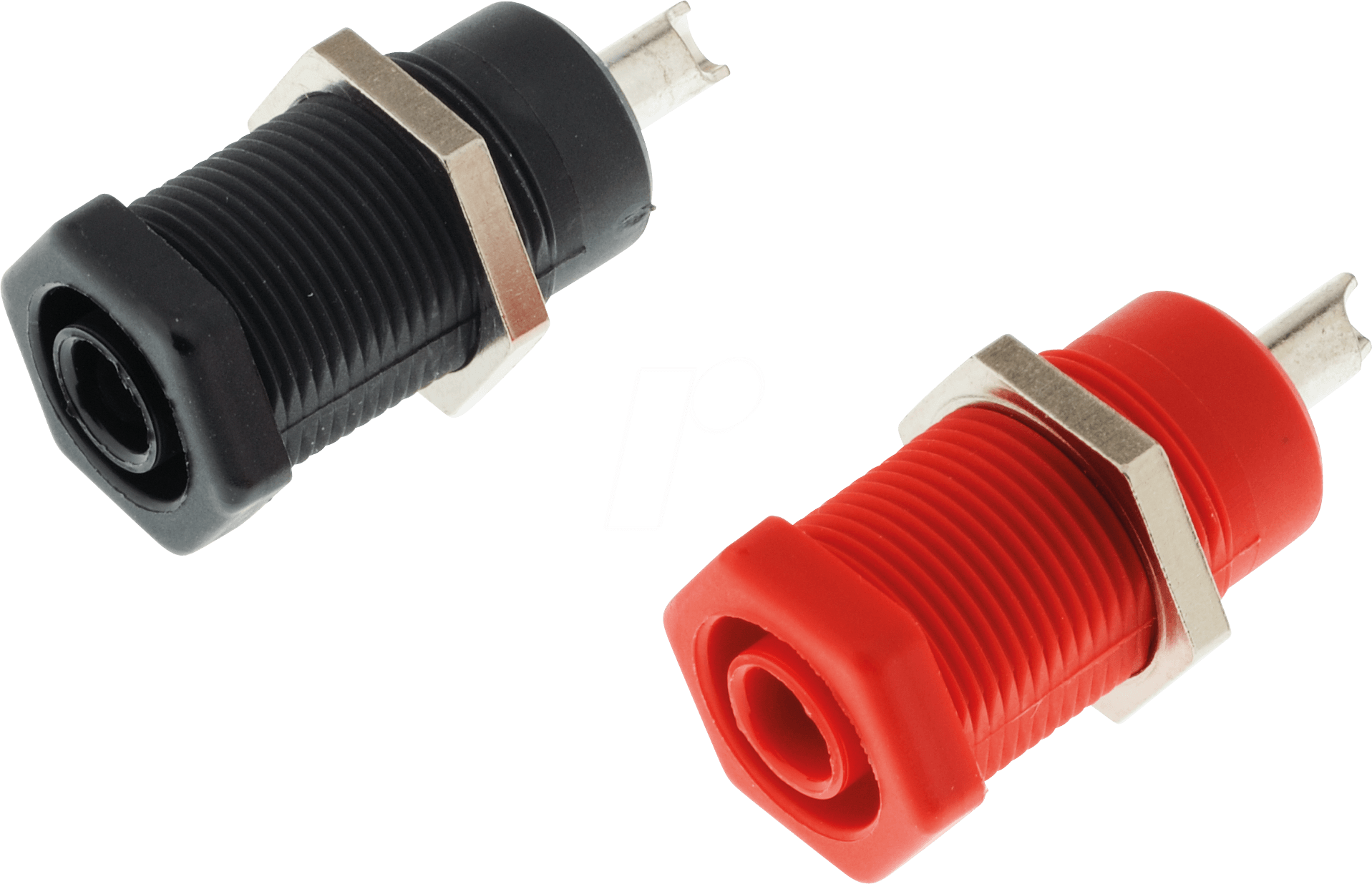 R941921603 - Sicherheits-Bananenbuchse, 4 mm, 6,3 mm Gabelschuh, rot