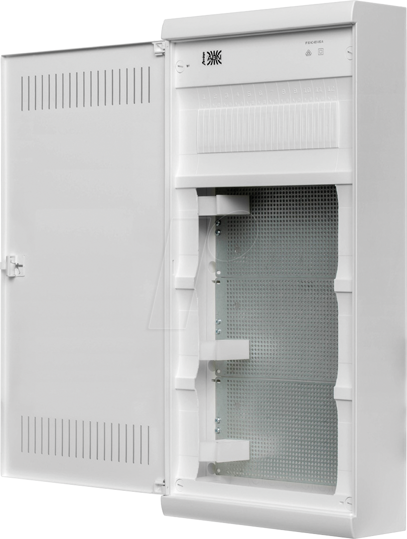 A48ATL - AMIGO Multimedia-Kleinverteiler, 4-reihig Aufputz LT