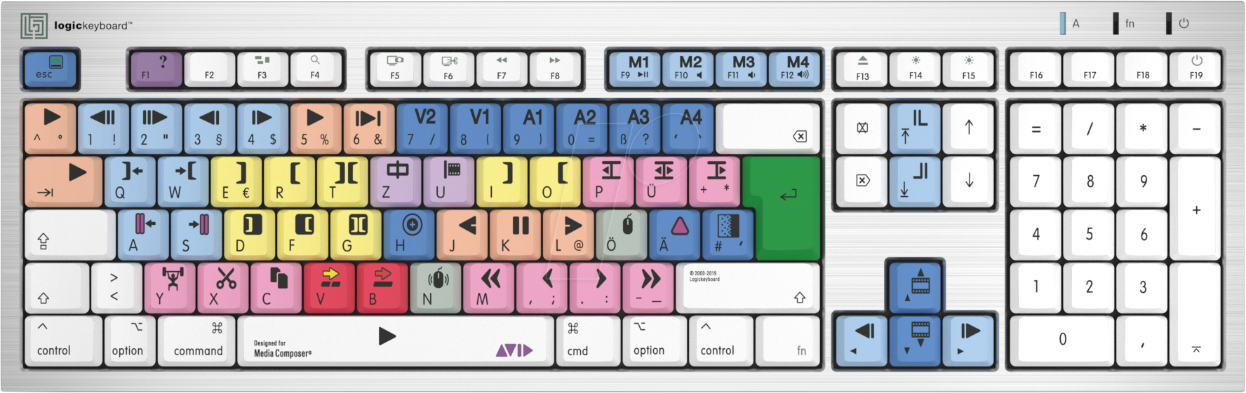 LKB-MCOM4CWMUDE - Tastatur, USB, für Avid Media Composer