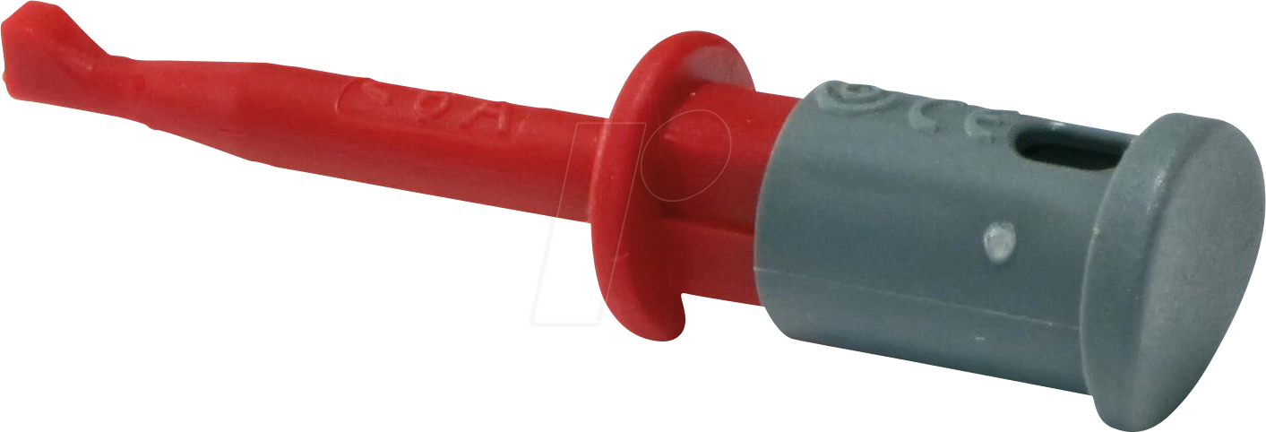 PJP 6012-PRO-R - Klemmprüfspitze, 1 mm, Lötanschluss, rot