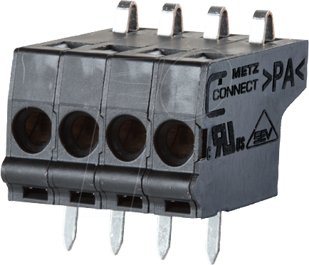 SL 04 3,5 - Federkraftklemme, 4-pol, Ø 0,08 - 1,5 mm, RM 3,5