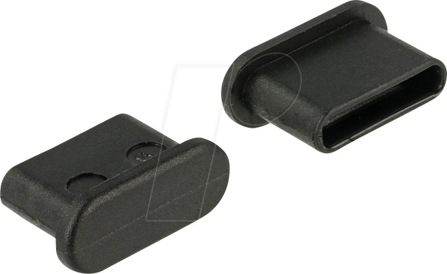 DELOCK 64014 - Staubschutz, USB-C Buchse ohne Griff, 10 Stück, schwarz