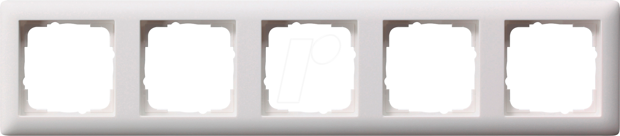 GIRA55 RA5 RWM - Rahmen Reinweiß seidenmatt, 5-fach