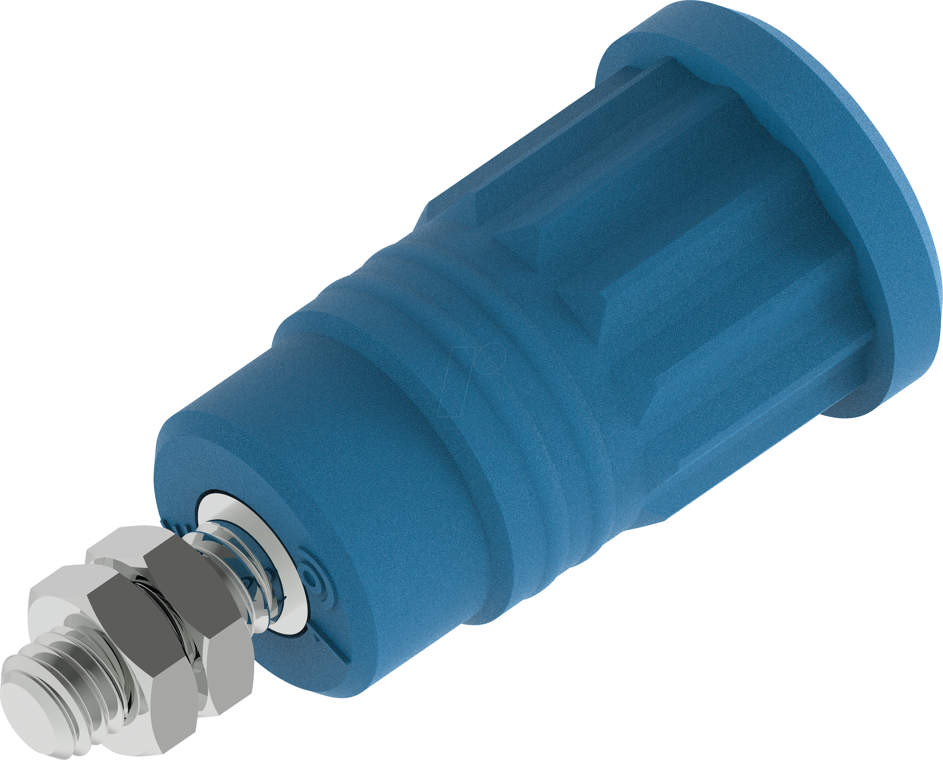 PJP 3285-BL - Sicherheitsbuchse, 4 mm, M4, blau