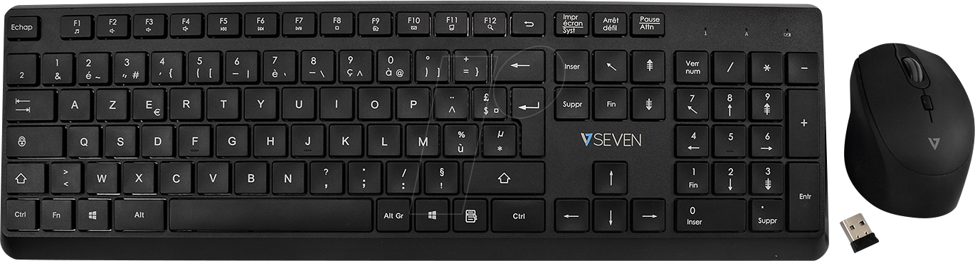 V7 CKW350FR - Tastatur-/Maus-Kombination, Funk, mit FR-Layout