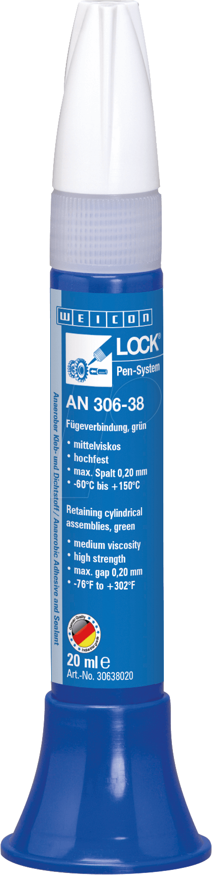 WEICON 30638020 - Fügeverbindung, WEICONLOCK® AN 306-38, 20 ml