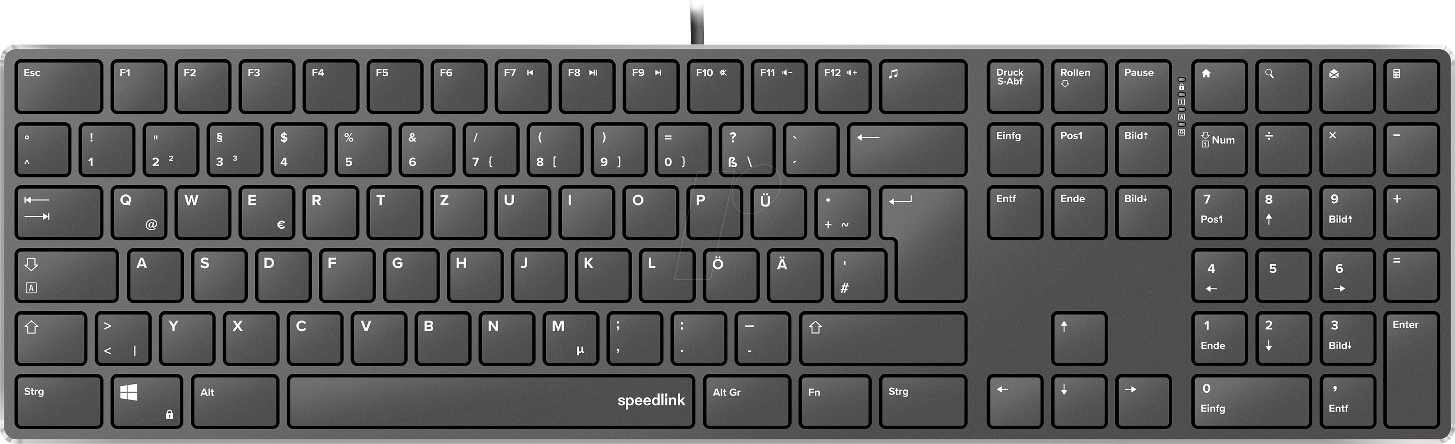 SL-640010-BK - Tastatur, USB, schwarz