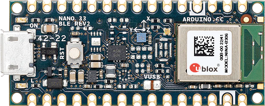 ARD NANO 33BLE2 - Arduino Nano 33 BLE Rev2, nRF52840, ohne Header