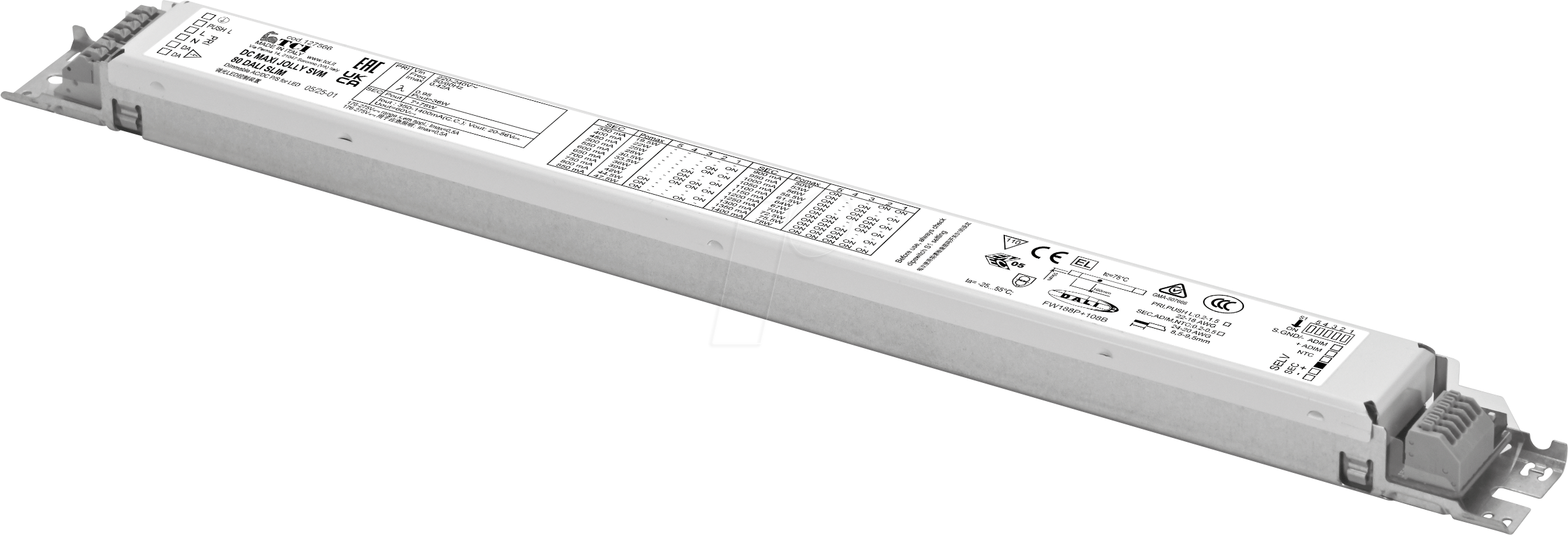 TCI 127566 - LED-Netzteil, 78 W, 350 - 1400 mA, DALI